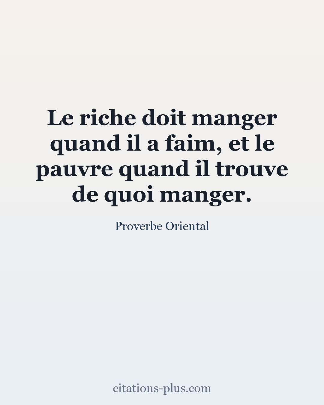 Carte Premium clair — Proverbes orientaux