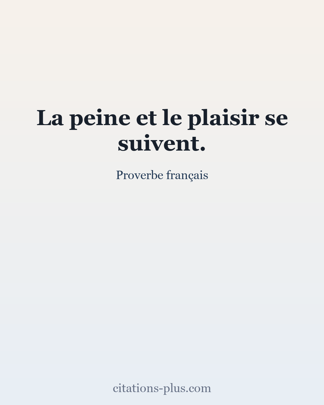 Carte Premium clair — Proverbe français