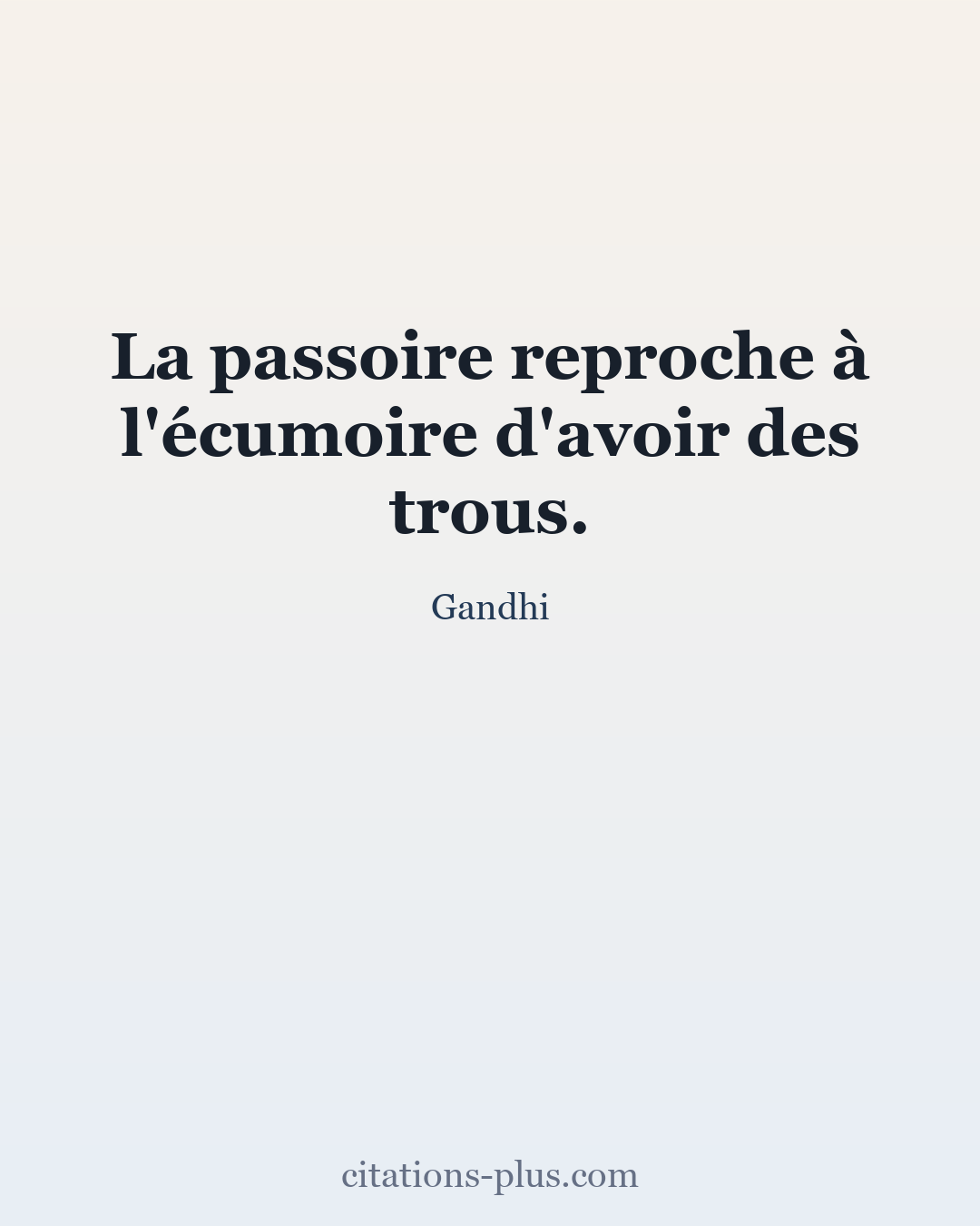 Carte Premium clair — Gandhi