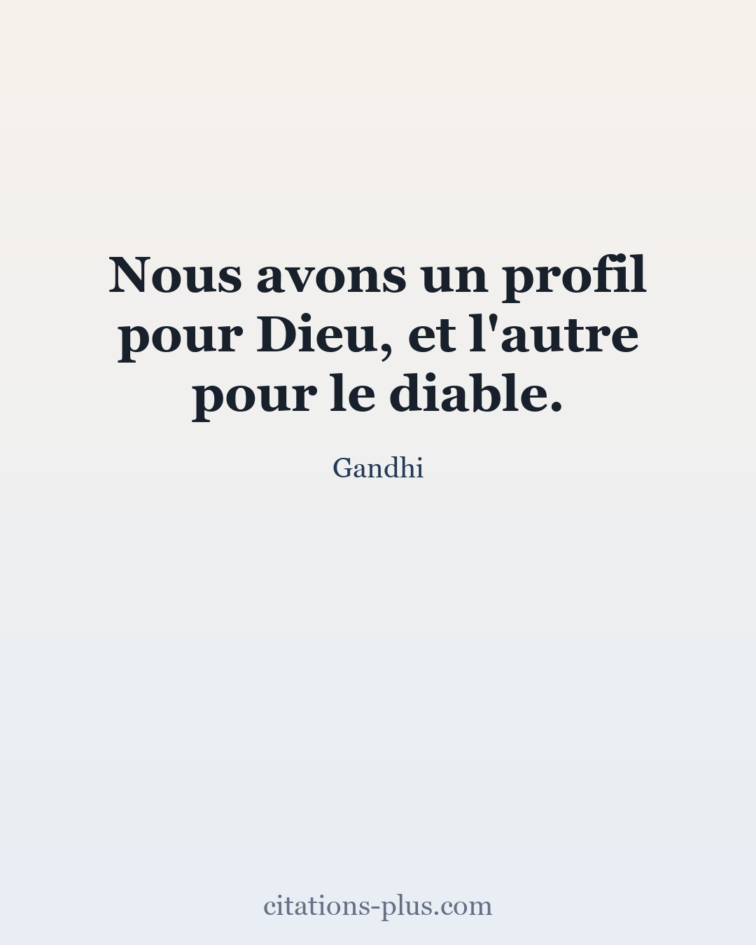 Carte Premium clair — Gandhi
