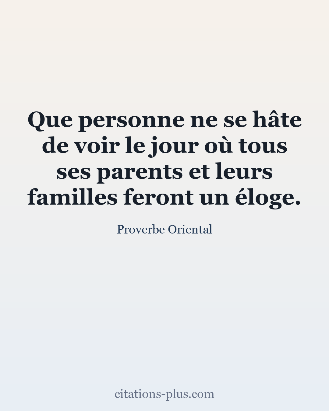 Carte Premium clair — Proverbes orientaux