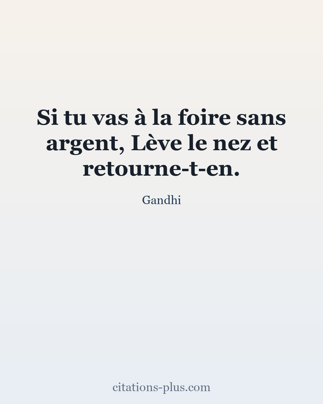 Carte Premium clair — Gandhi