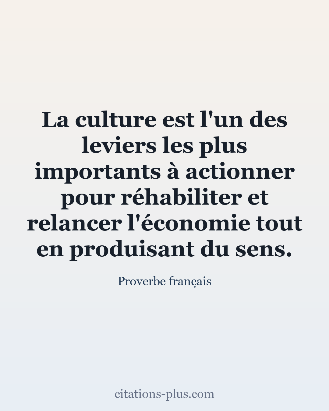 Carte Premium clair — Proverbe français