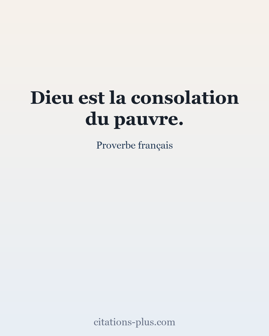 Carte Premium clair — Proverbe français