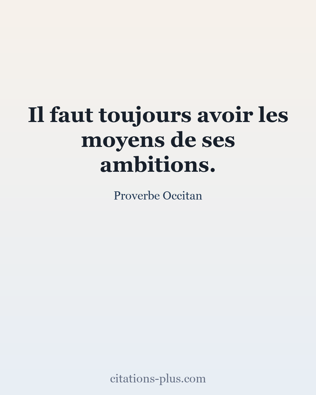 Carte Premium clair — Proverbe Occitan