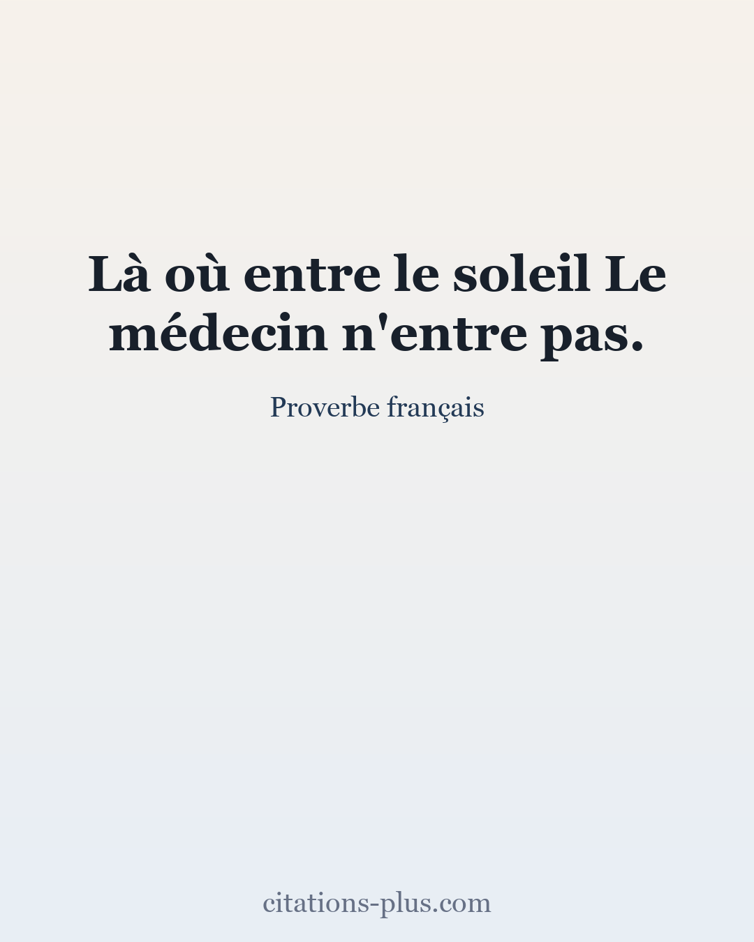 Carte Premium clair — Proverbe français