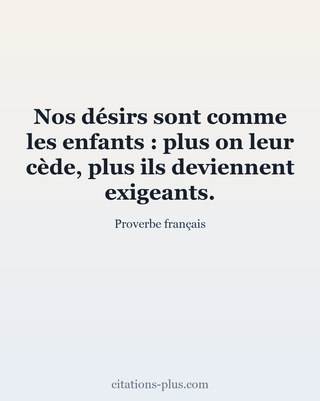 Carte Premium clair — Proverbe français