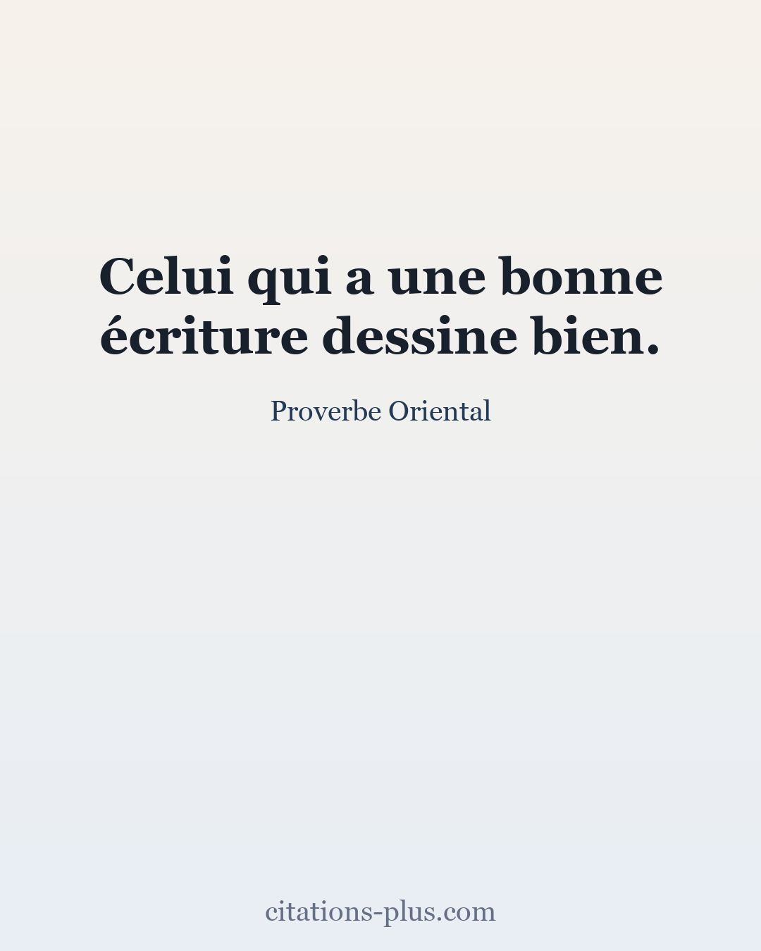 Carte Premium clair — Proverbes orientaux
