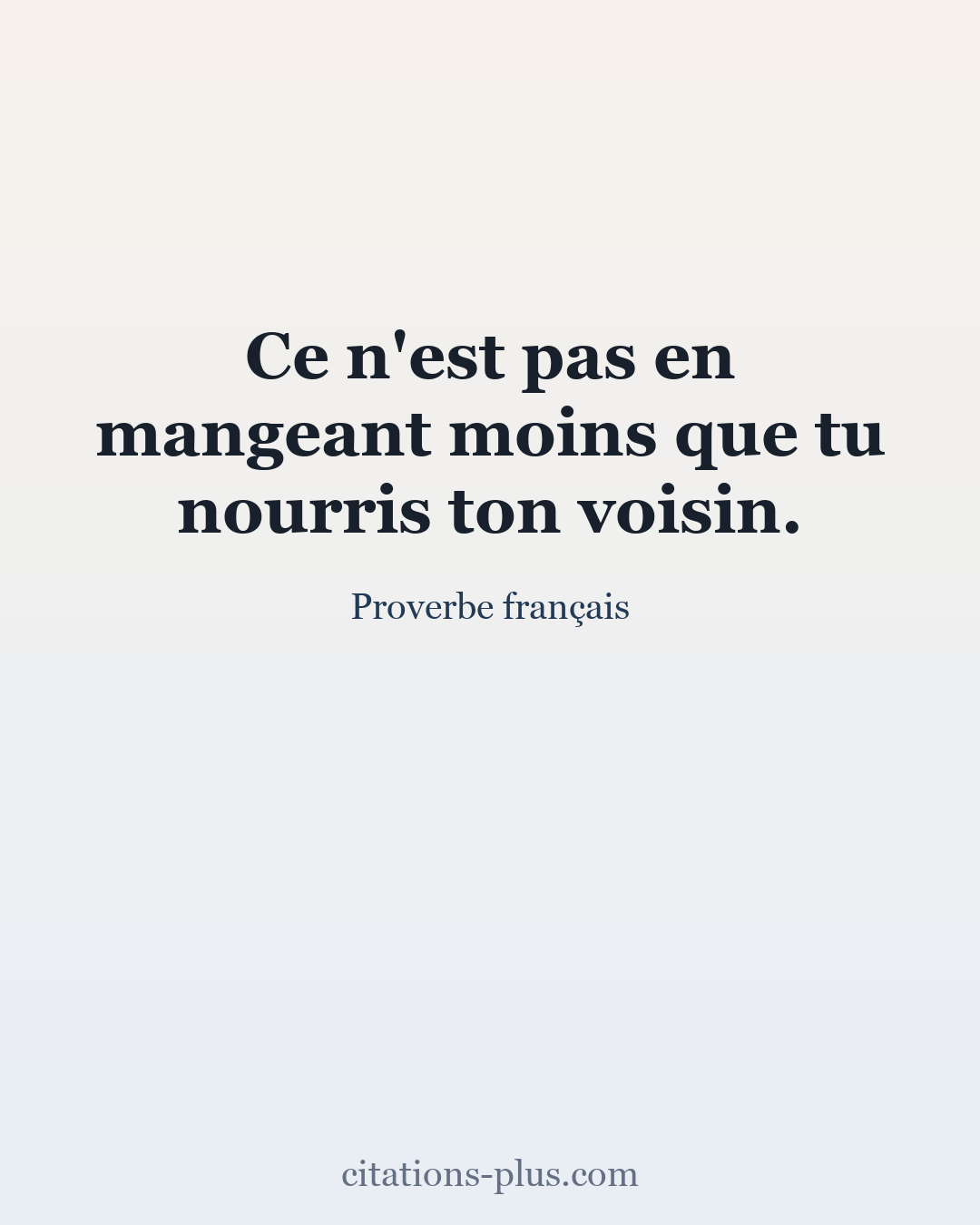 Carte Premium clair — Proverbe français