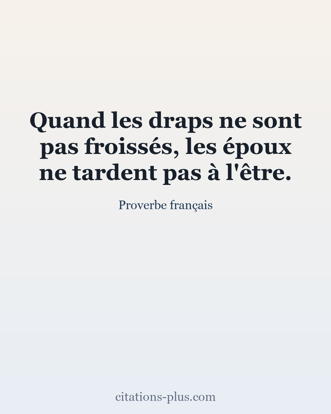 Carte Premium clair — Proverbe français
