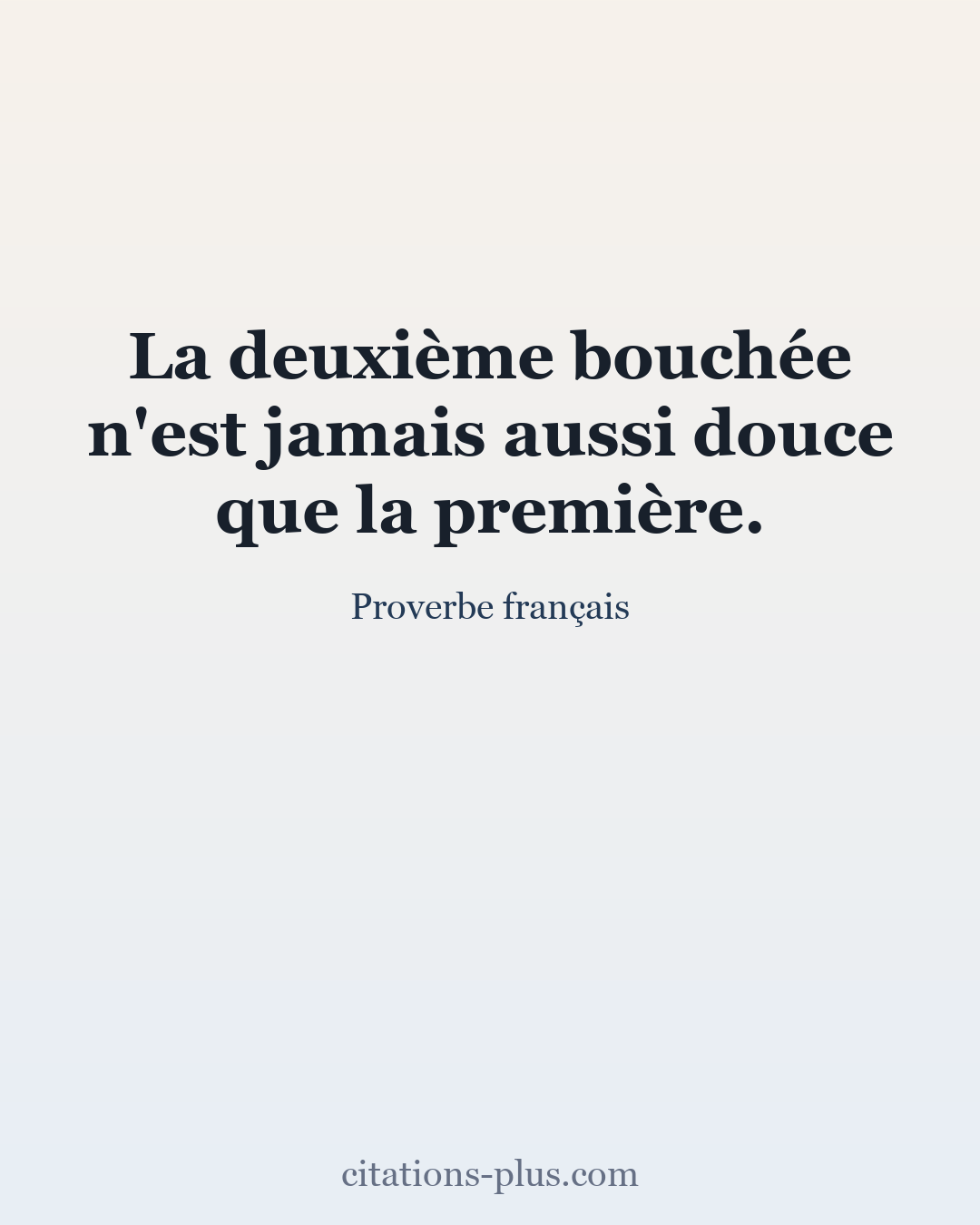 Carte Premium clair — Proverbe français