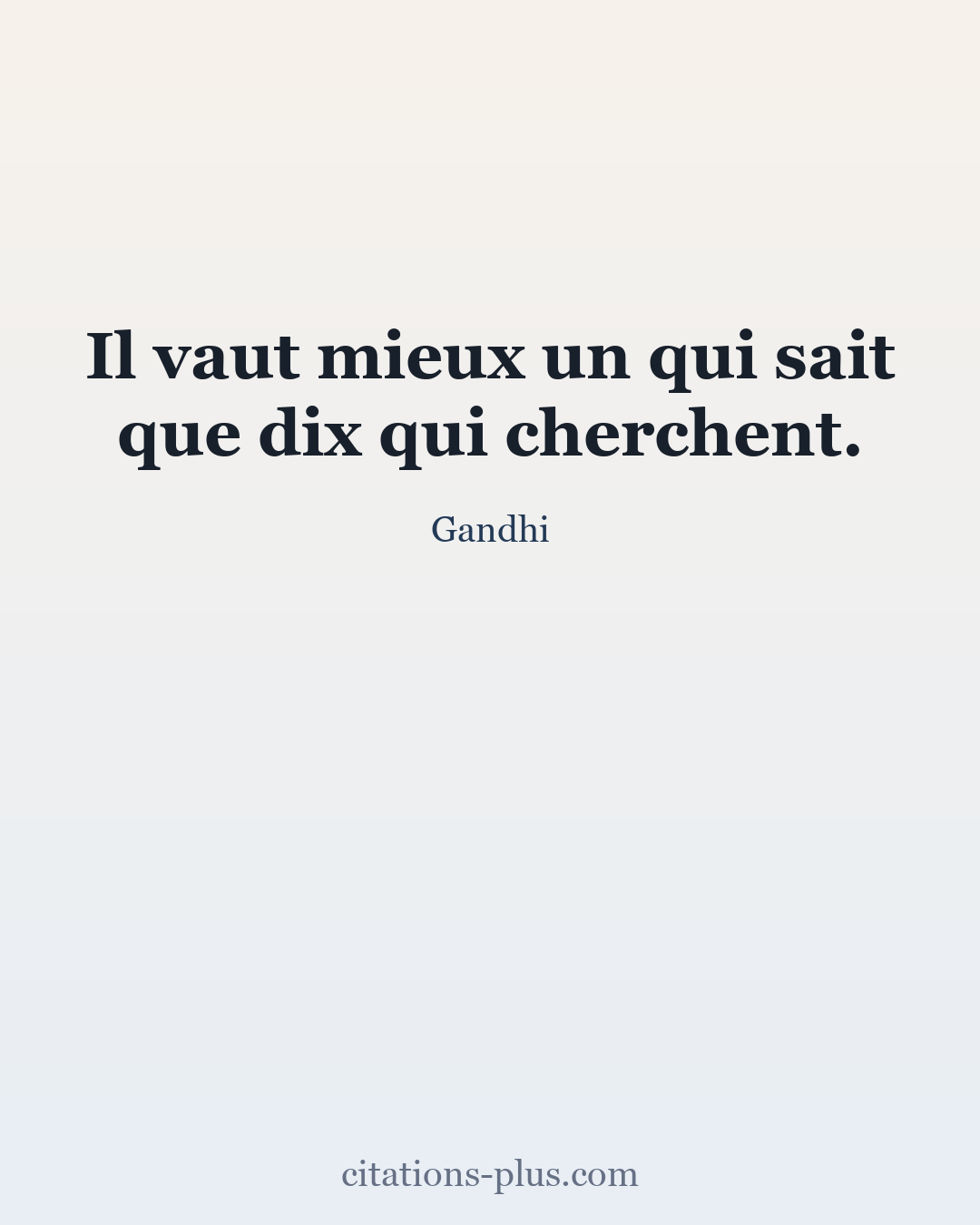 Carte Premium clair — Gandhi