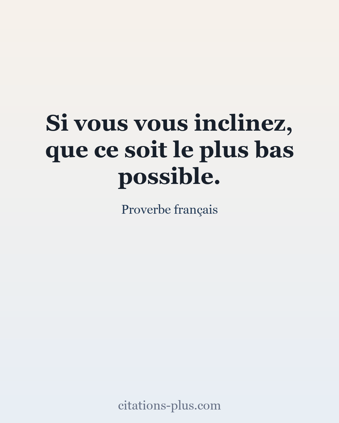 Carte Premium clair — Proverbe français