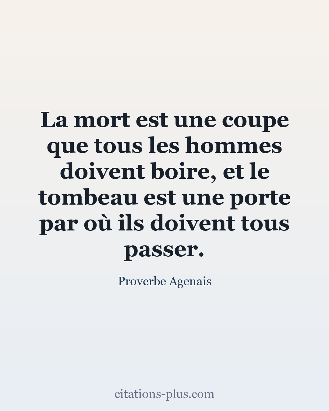 Carte Premium clair — Proverbe Agenais