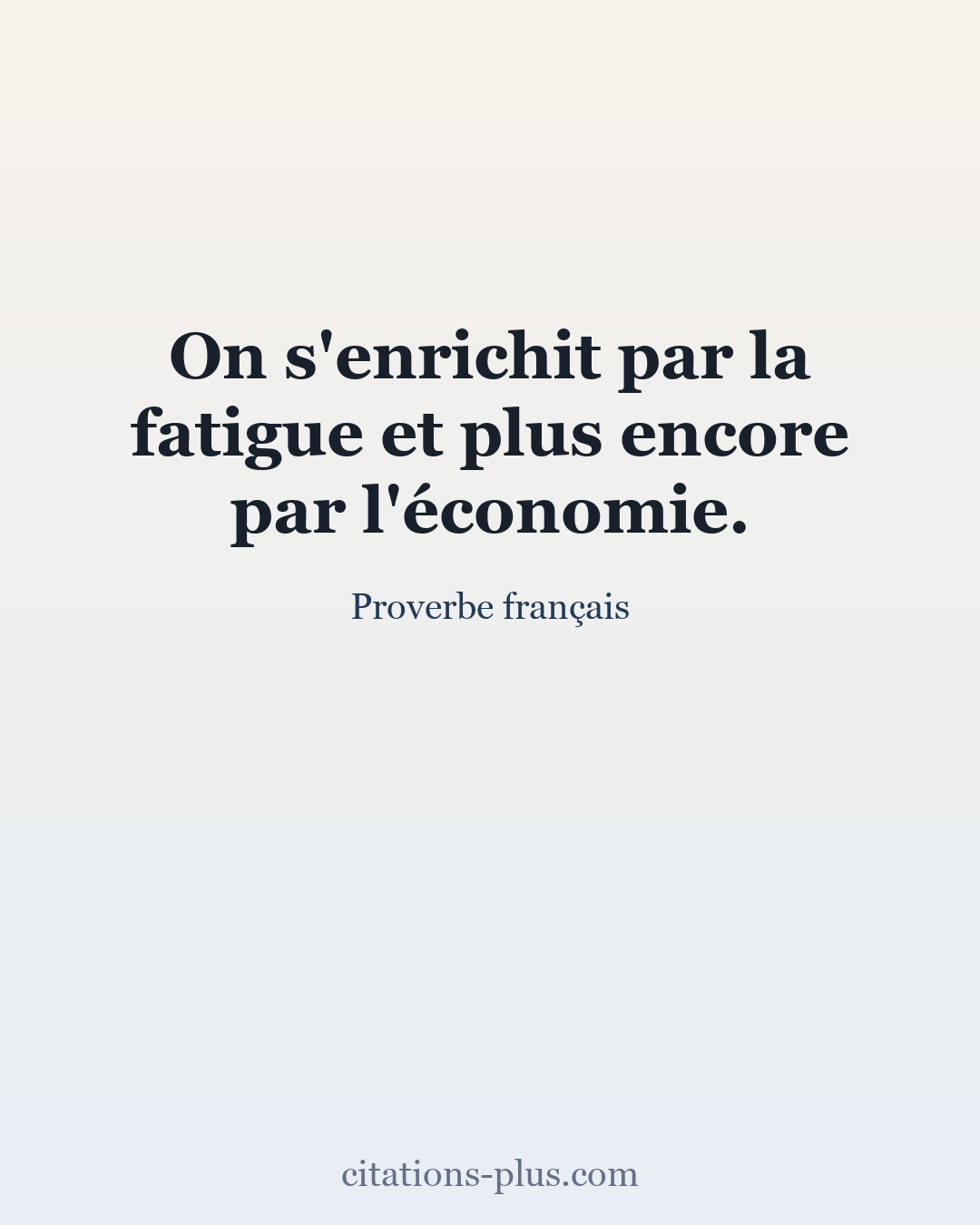 Carte Premium clair — Proverbe français