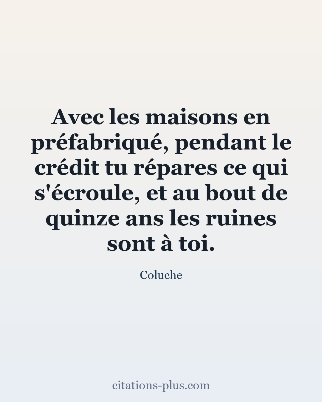 Carte Premium clair — Coluche