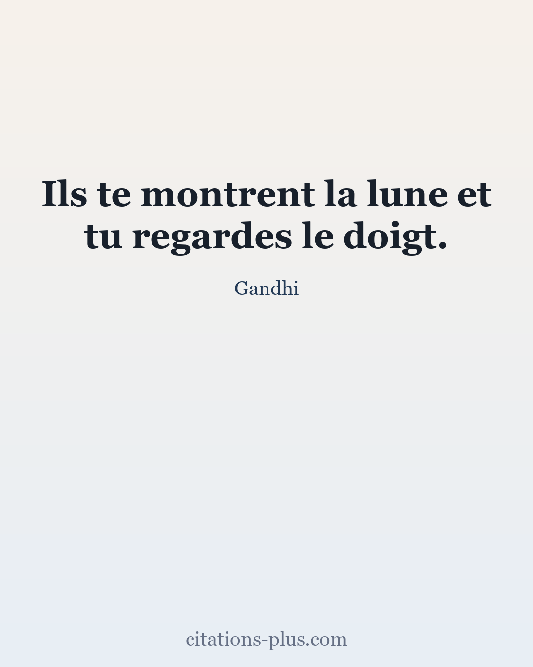 Carte Premium clair — Gandhi