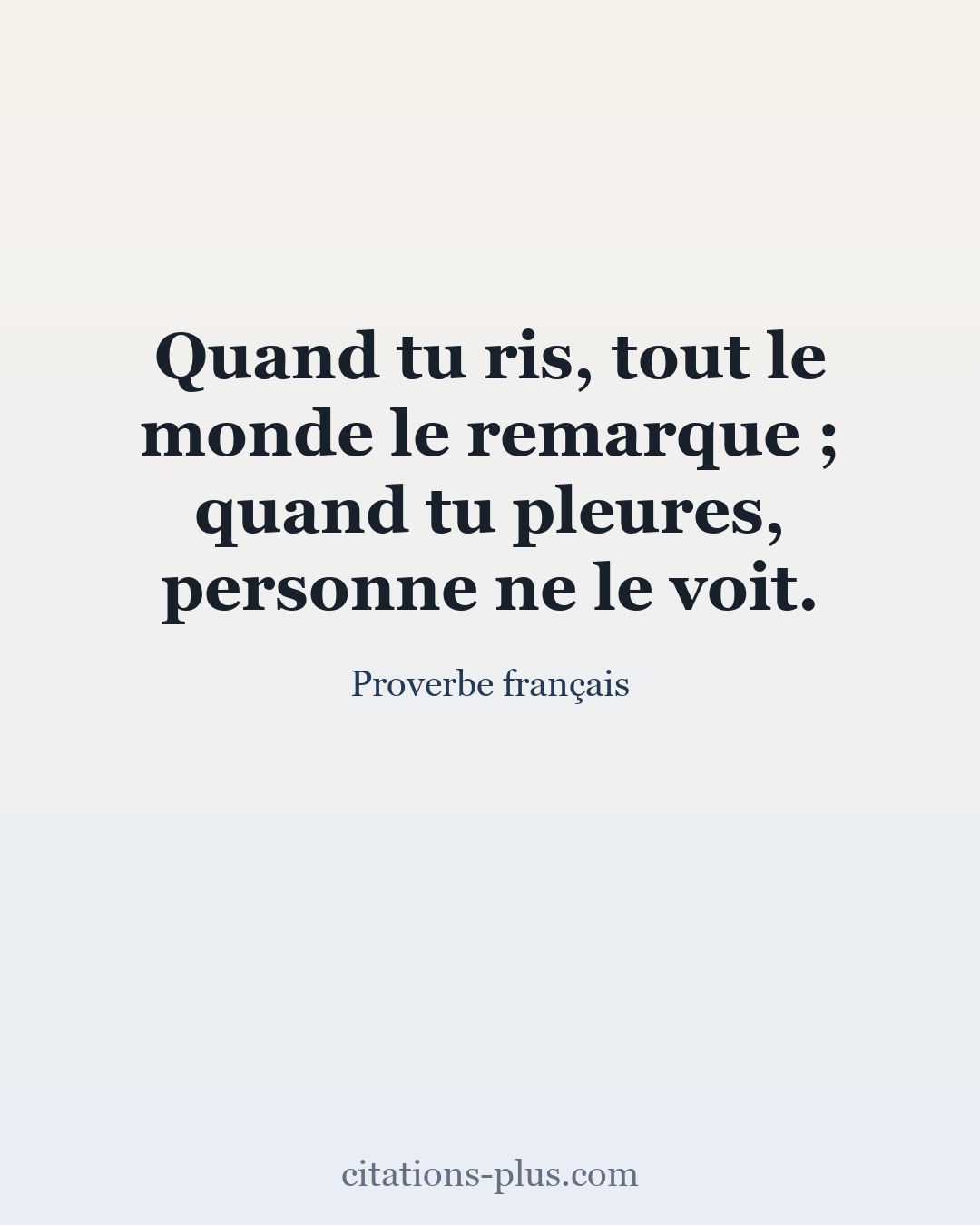 Carte Premium clair — Proverbe français