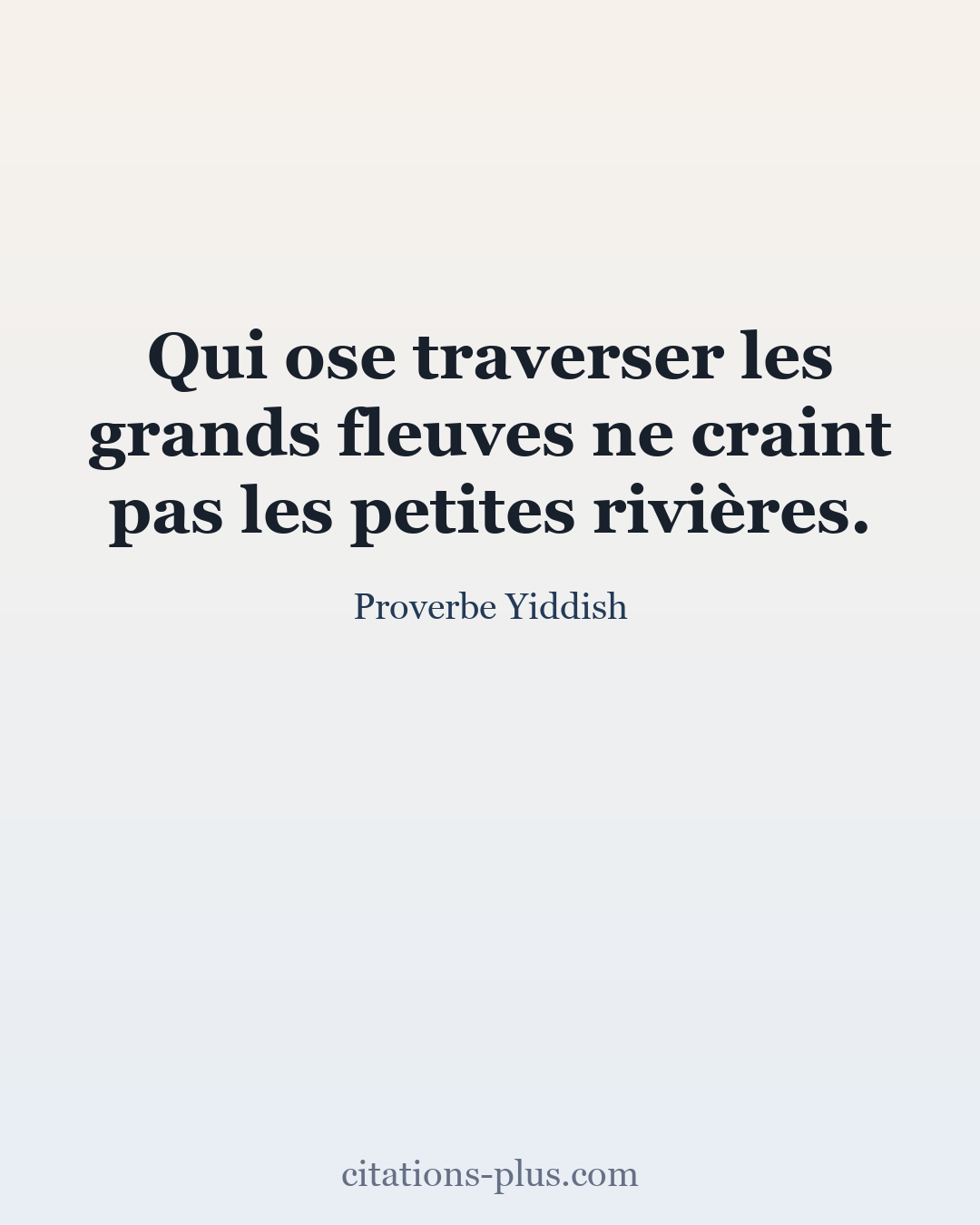 Carte Premium clair — Proverbe Yiddish