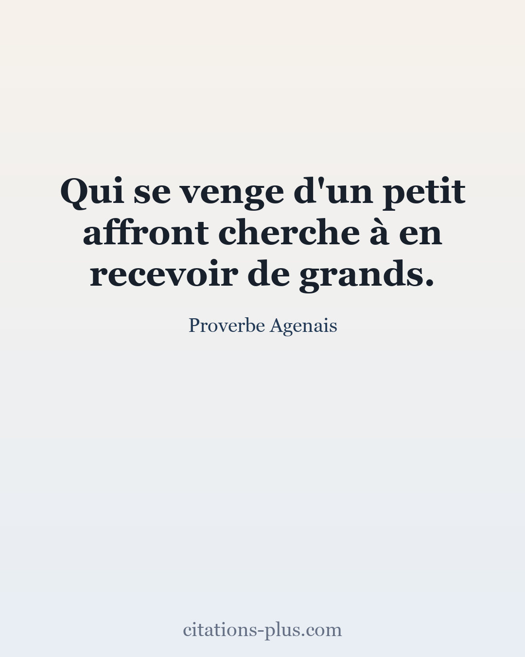 Carte Premium clair — Proverbe Agenais