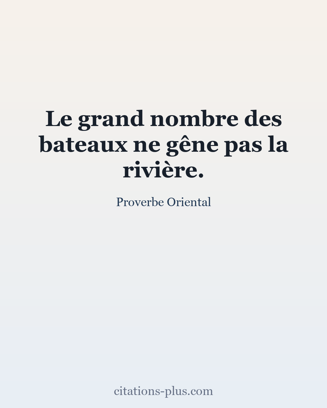 Carte Premium clair — Proverbes orientaux