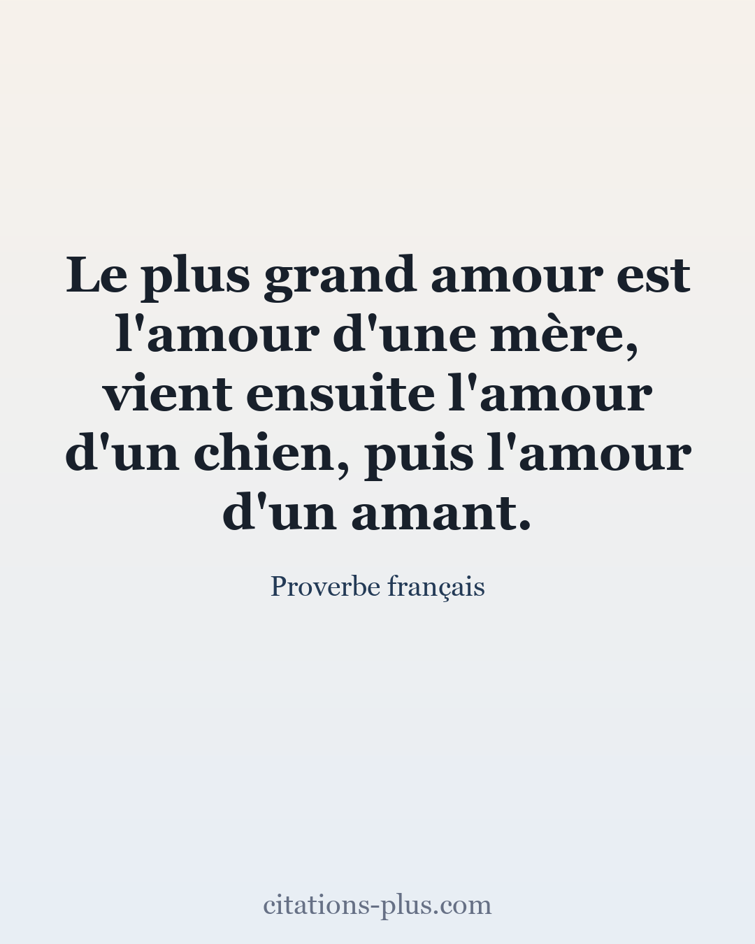 Carte Premium clair — Proverbe français
