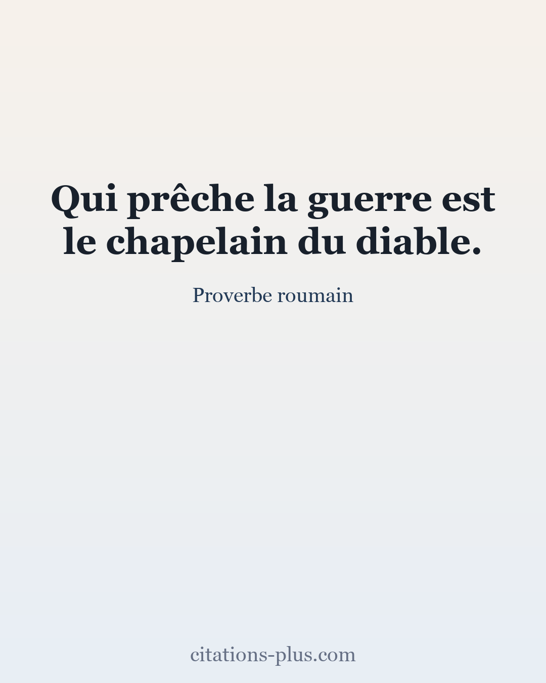 Carte Premium clair — Proverbe roumain
