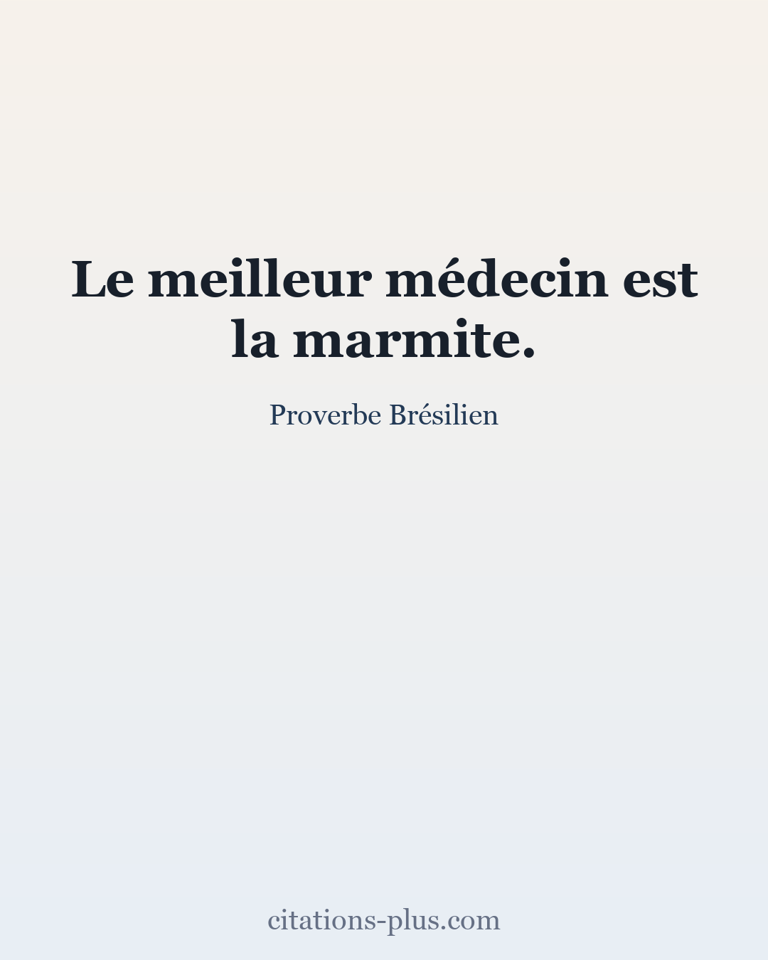 Carte Premium clair — Proverbe Brésilien