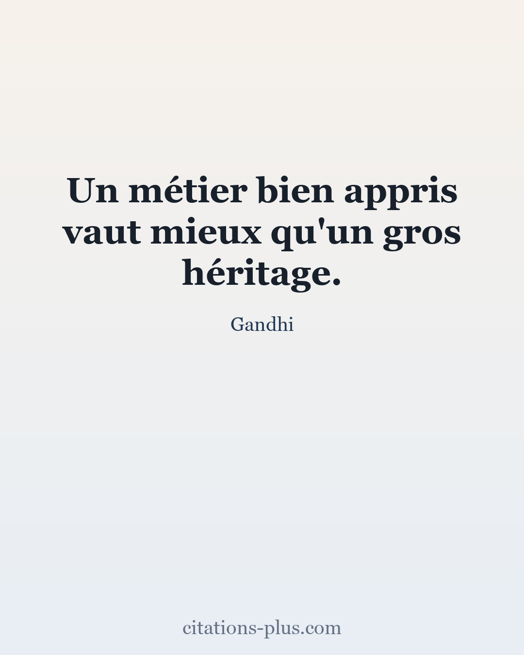 Carte Premium clair — Gandhi