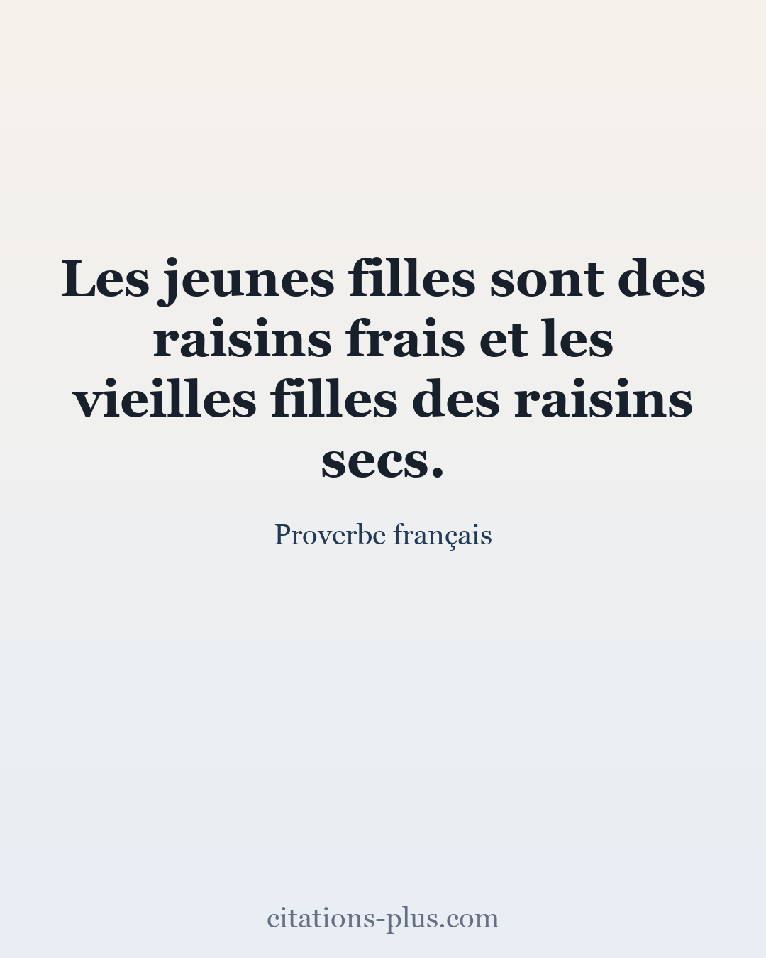 Carte Premium clair — Proverbe français