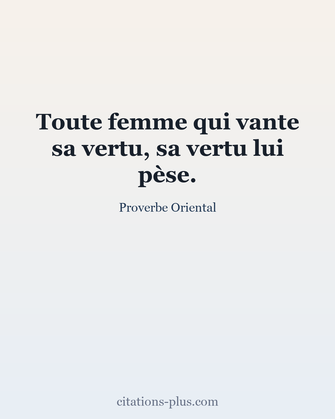 Carte Premium clair — Proverbes orientaux