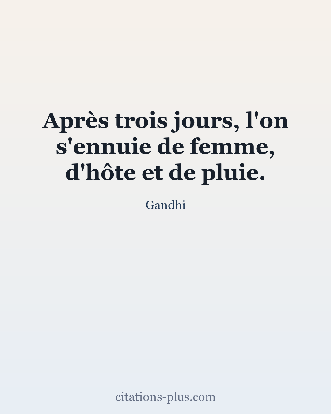 Carte Premium clair — Gandhi
