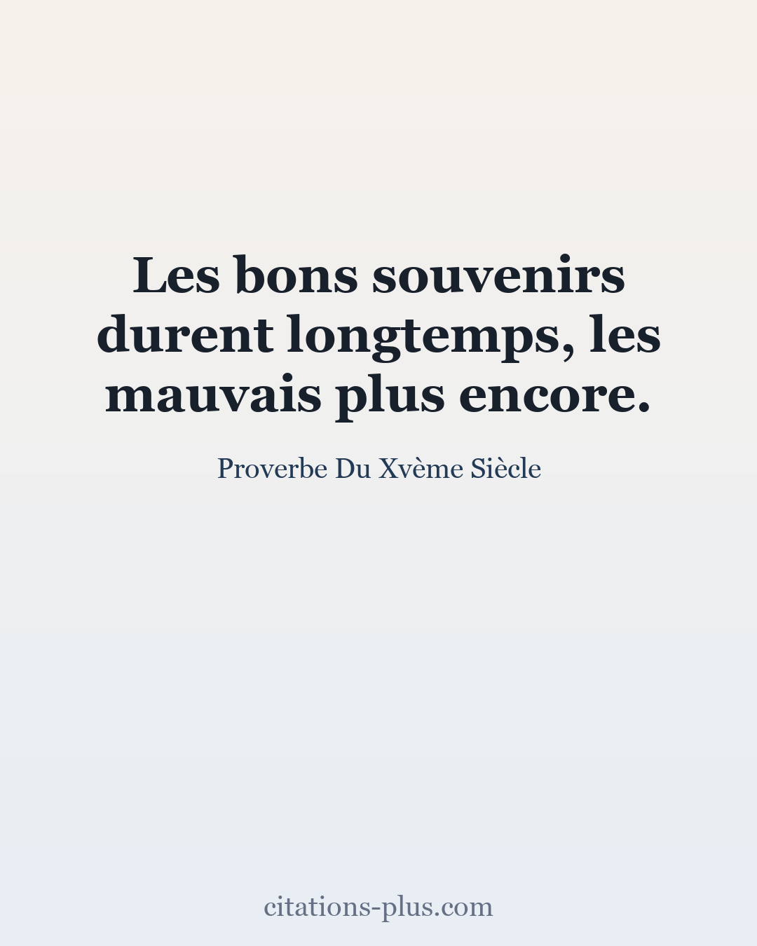 Carte Premium clair — Proverbe Du Xvème Siècle