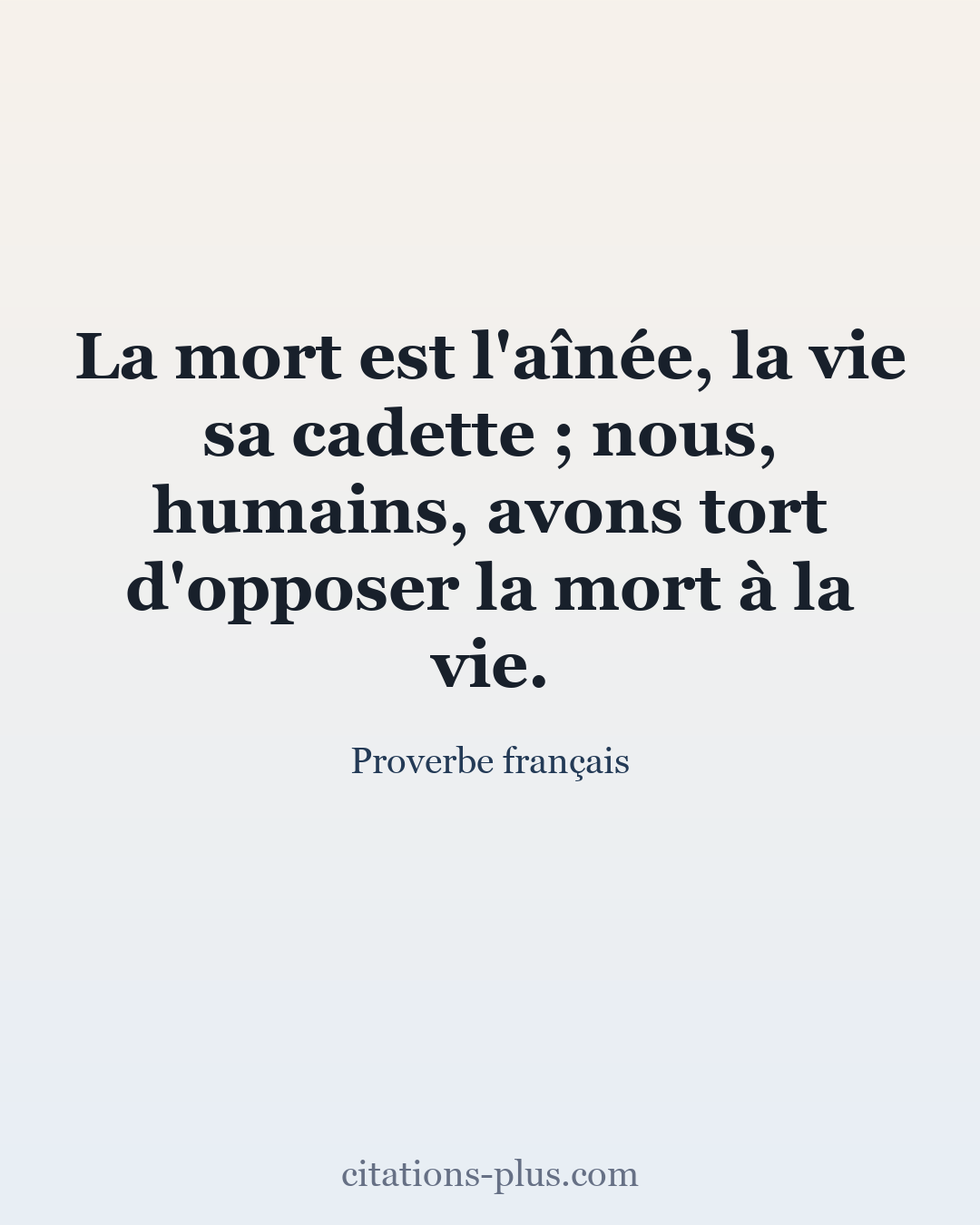 Carte Premium clair — Proverbe français