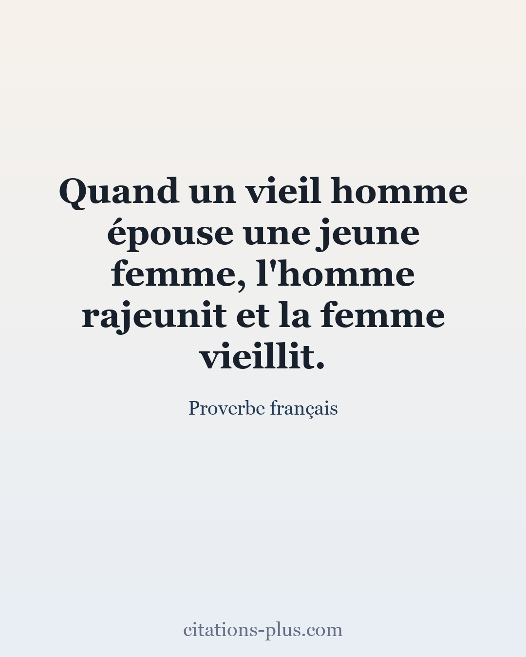 Carte Premium clair — Proverbe français