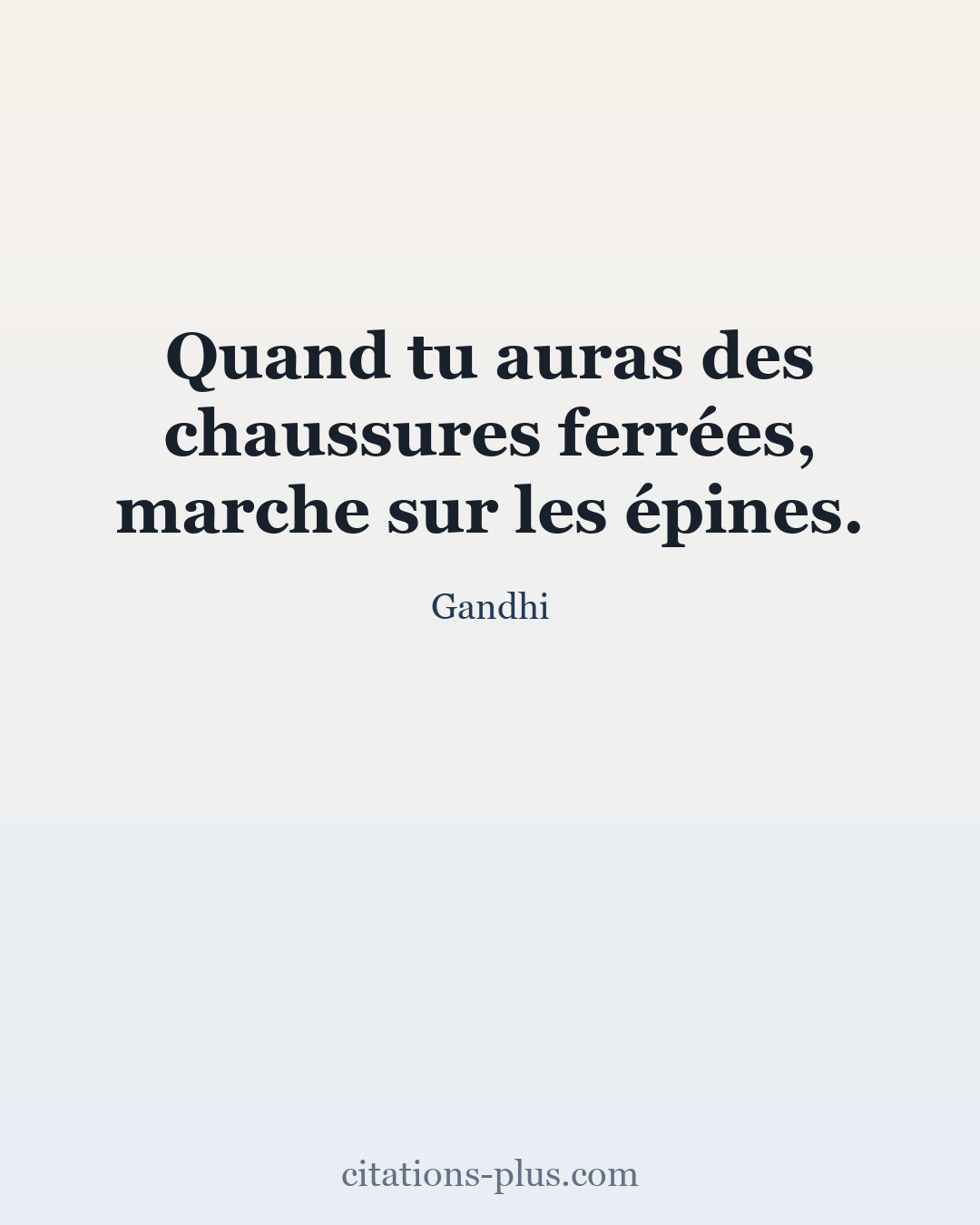 Carte Premium clair — Gandhi