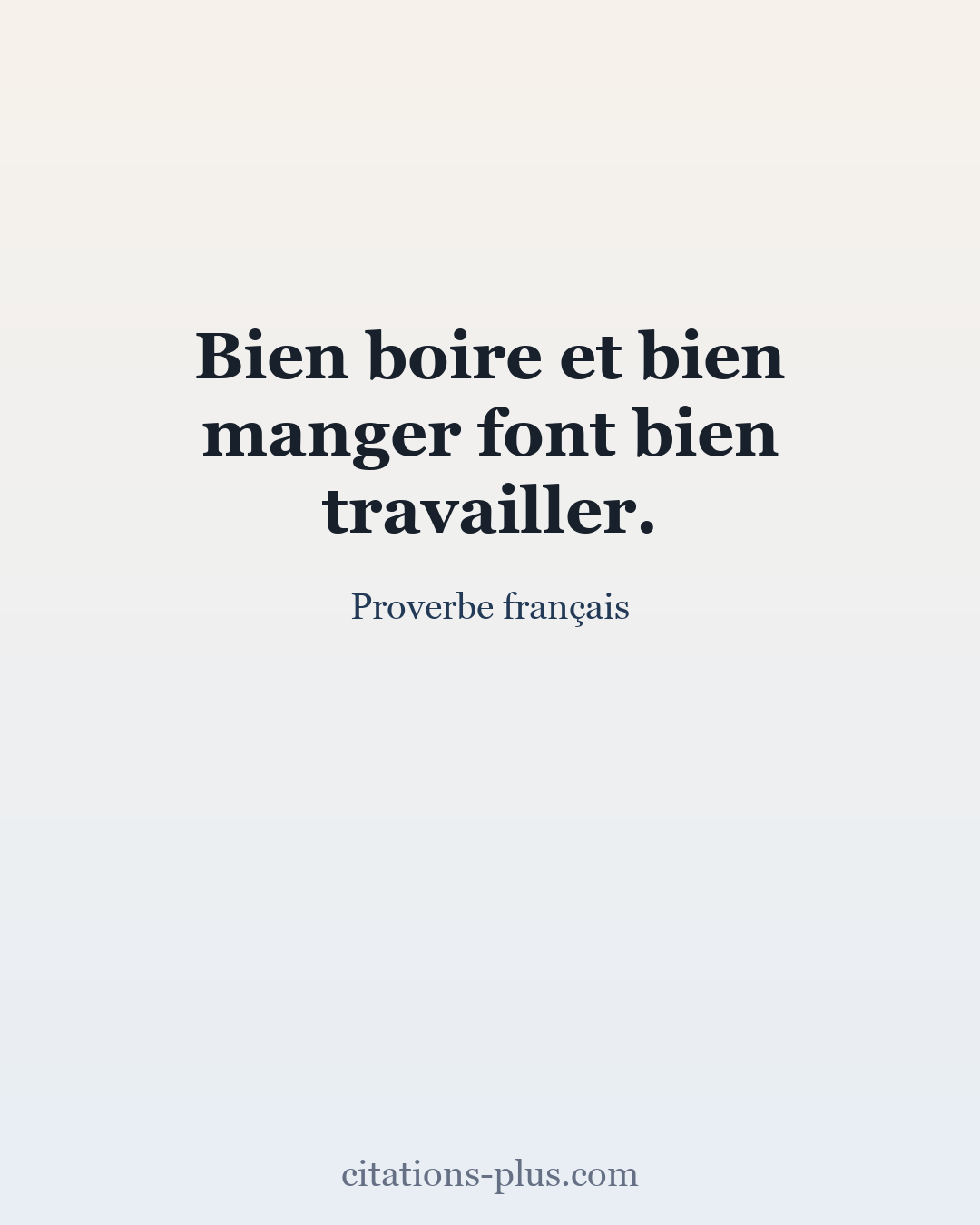Carte Premium clair — Proverbe français