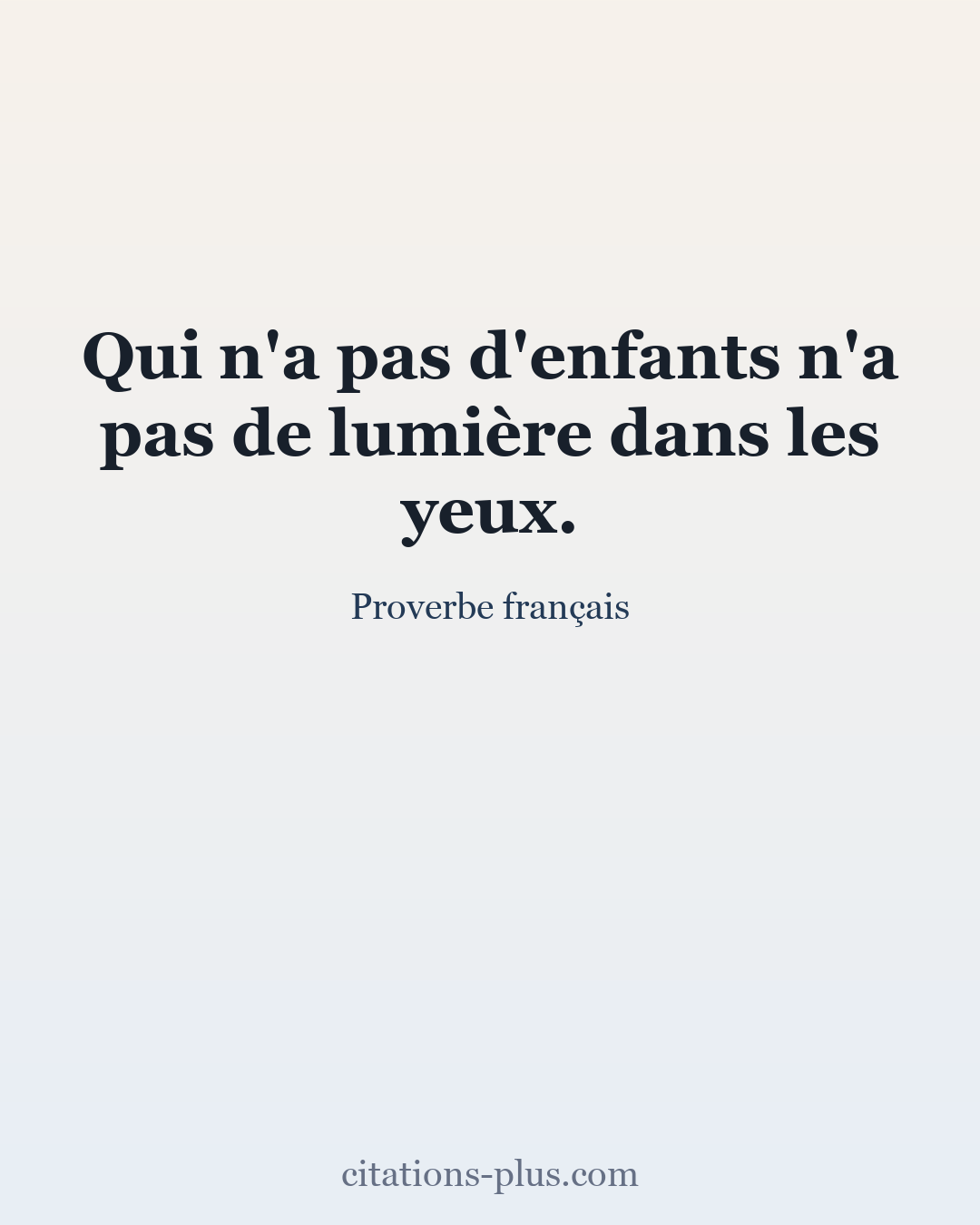 Carte Premium clair — Proverbe français