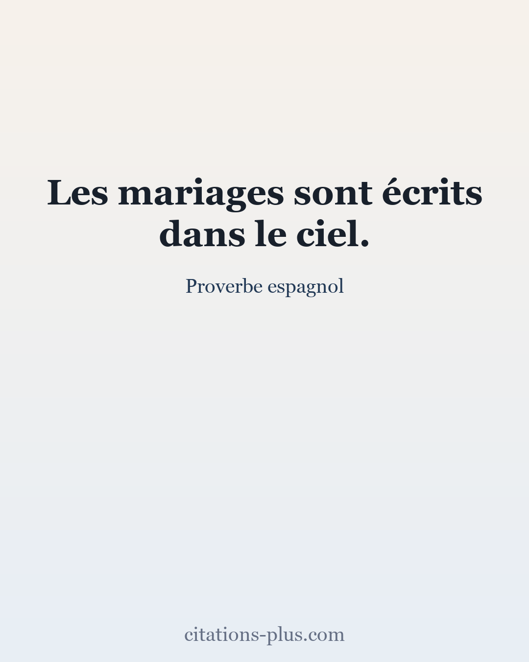 Carte Premium clair — Proverbe espagnol