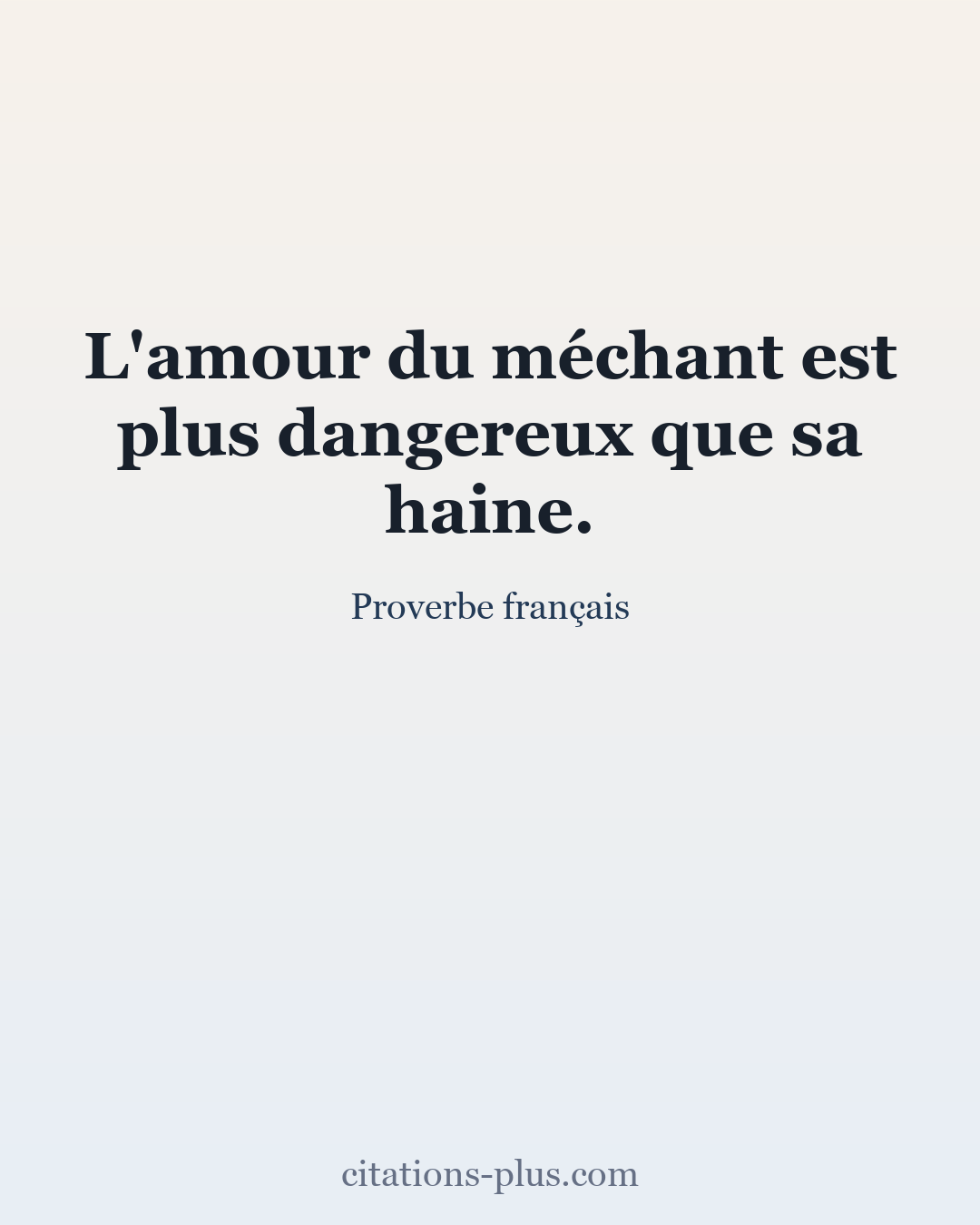 Carte Premium clair — Proverbe français
