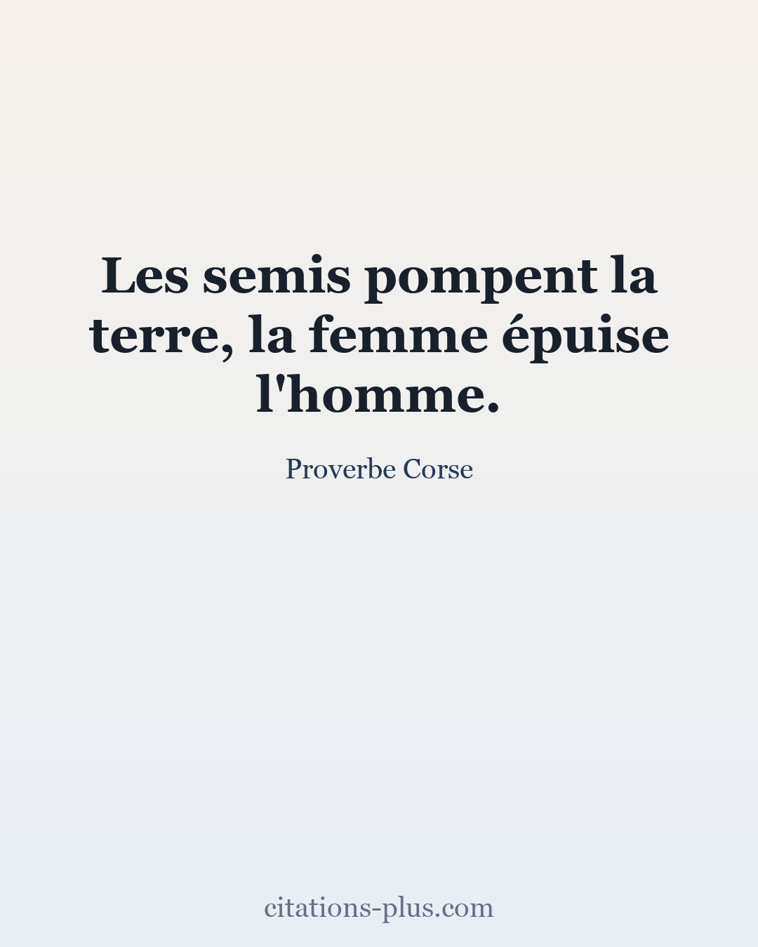 Carte Premium clair — Proverbe Corse