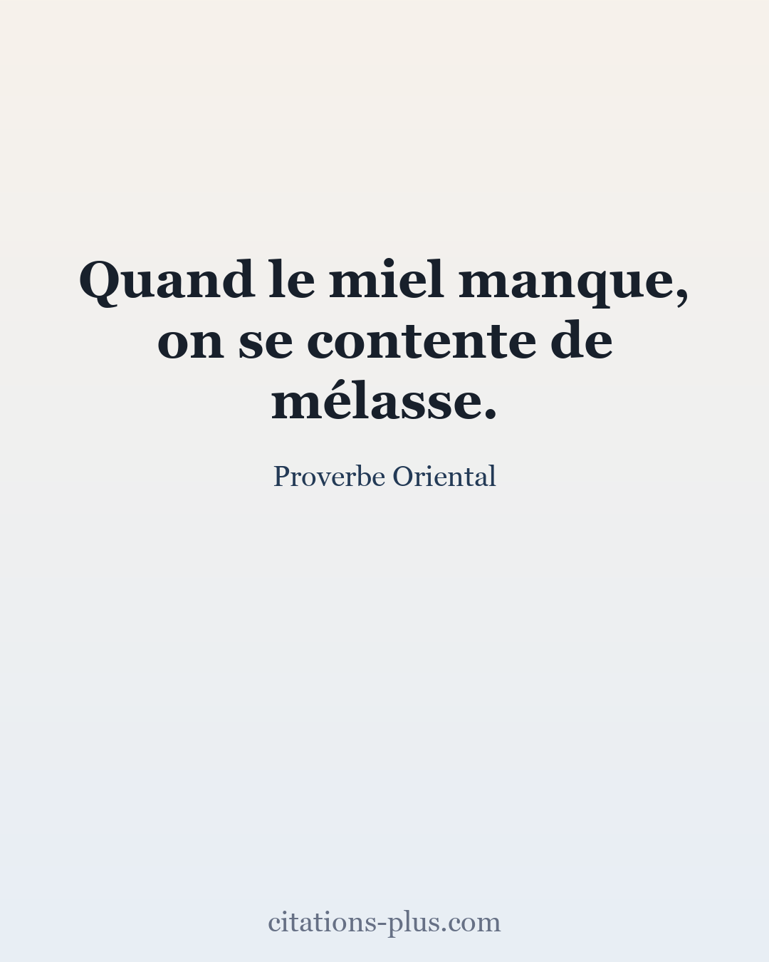 Carte Premium clair — Proverbes orientaux