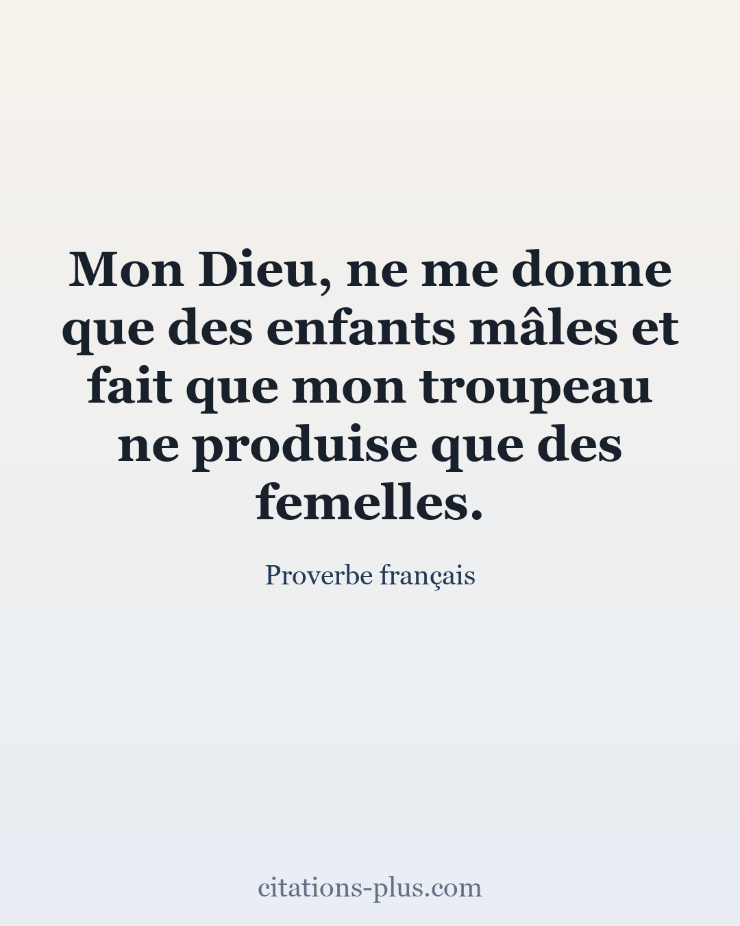 Carte Premium clair — Proverbe français