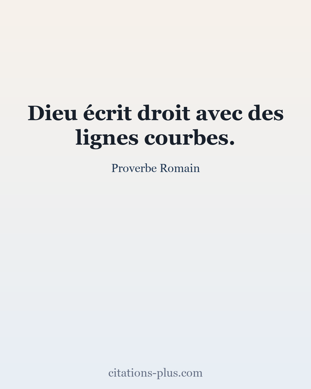 Carte Premium clair — Proverbe Romain
