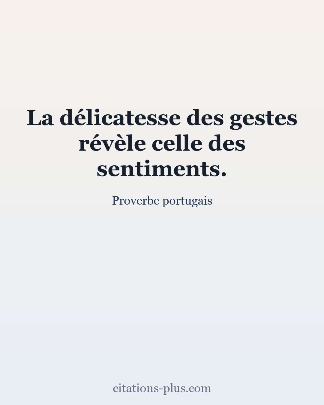 Carte Premium clair — Proverbe portugais