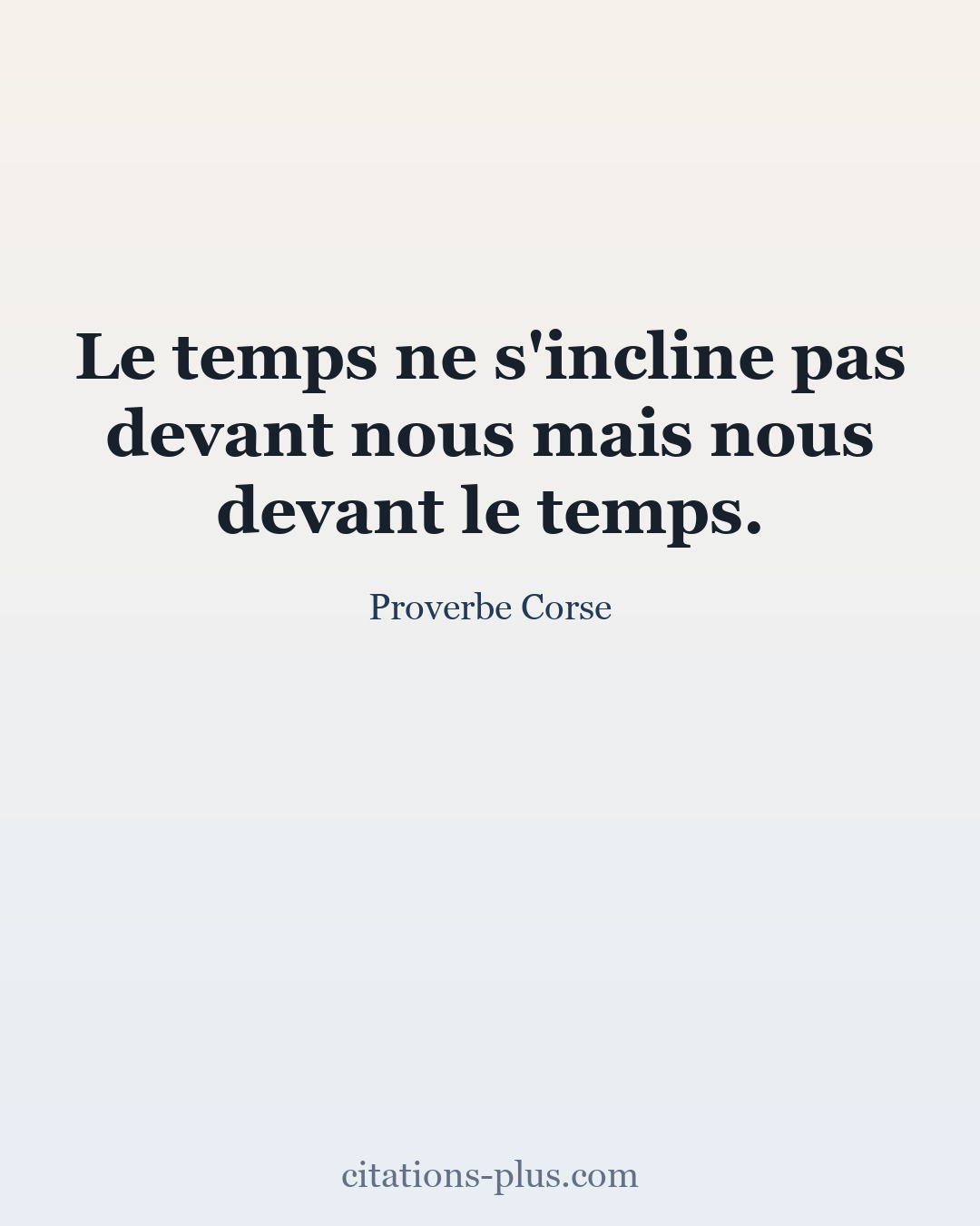 Carte Premium clair — Proverbe Corse