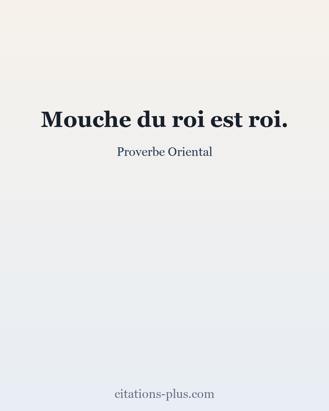 Carte Premium clair — Proverbes orientaux