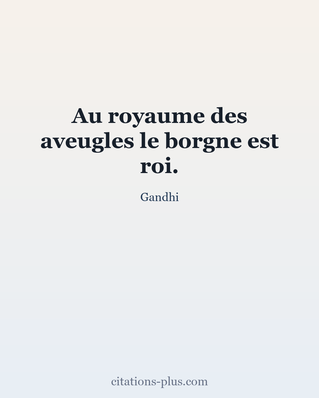 Carte Premium clair — Gandhi