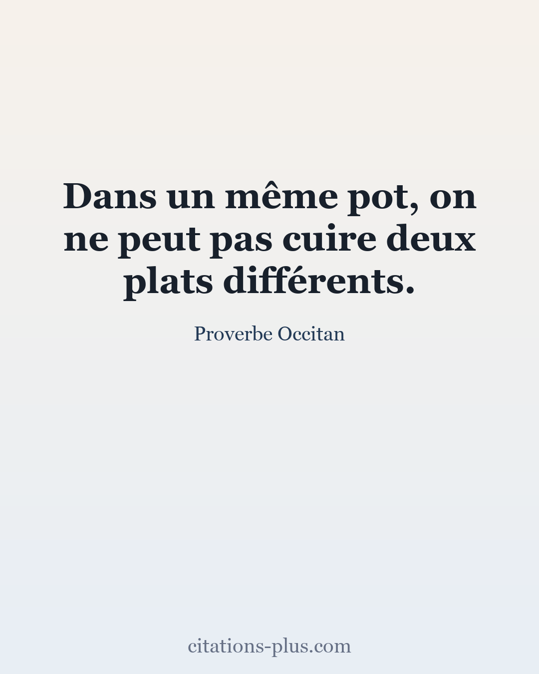 Carte Premium clair — Proverbe Occitan