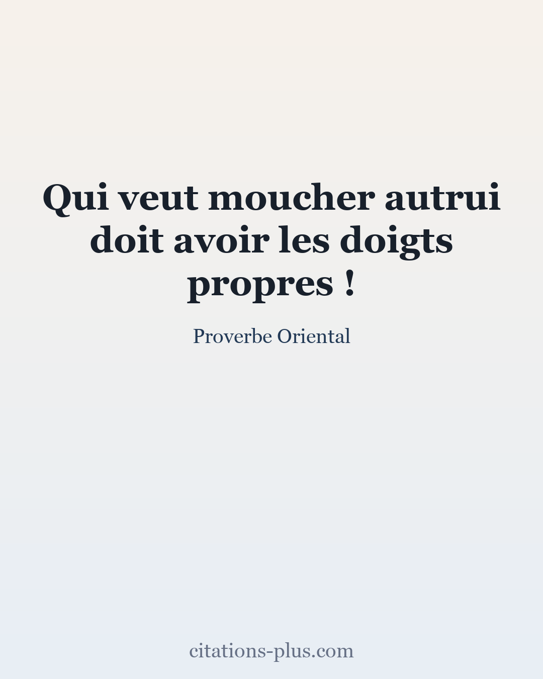 Carte Premium clair — Proverbes orientaux
